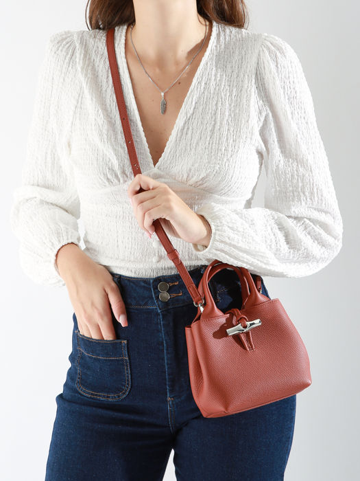 Longchamp Le roseau Cross bodytas Bruin